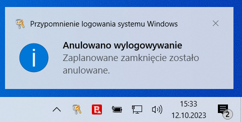 Jak anulować zaplanowane zamknięcie systemu?