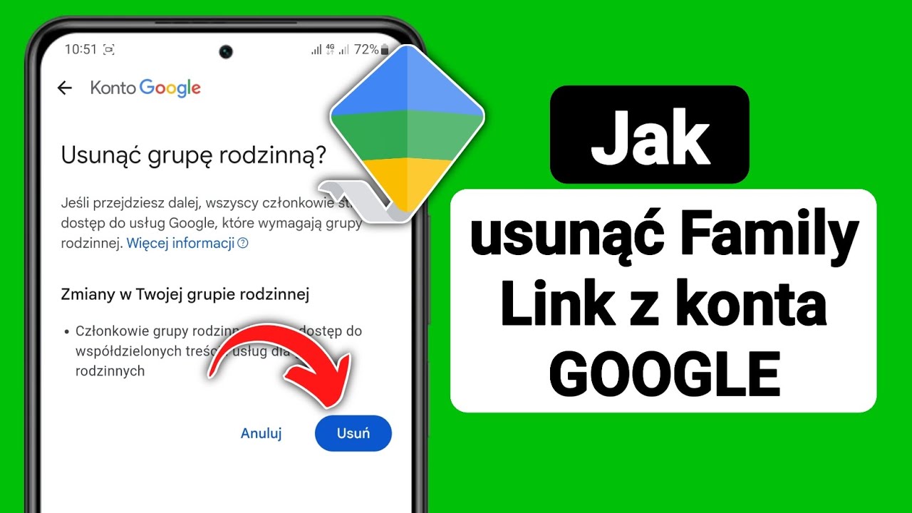 Jak usunac się z grupy rodzinnej Google?