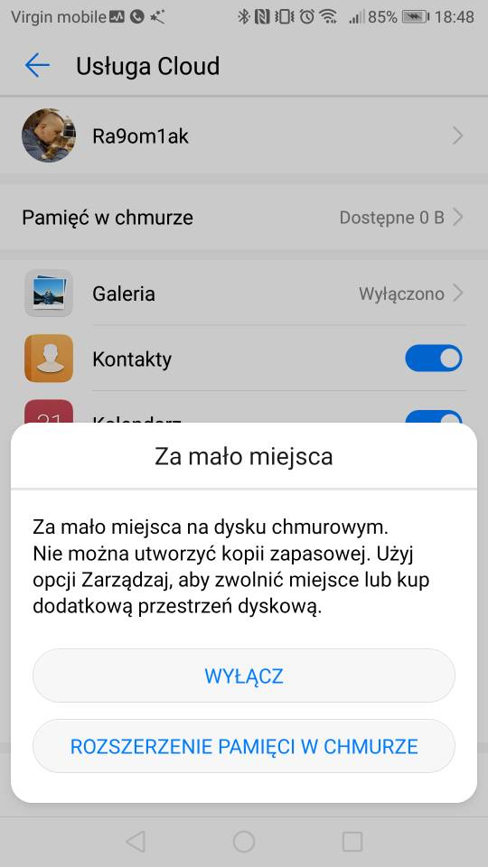Jak zlikwidowac Chmure w telefonie?