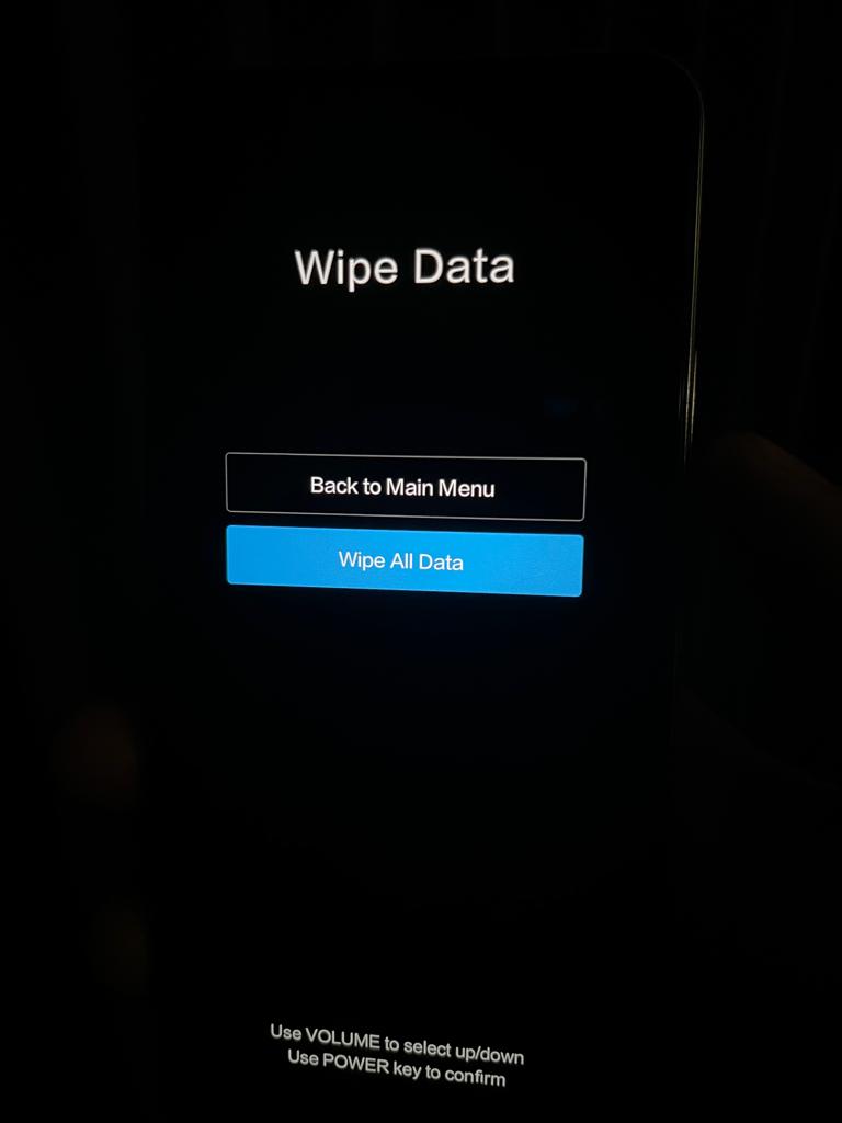 Co oznacza wipe data Xiaomi?