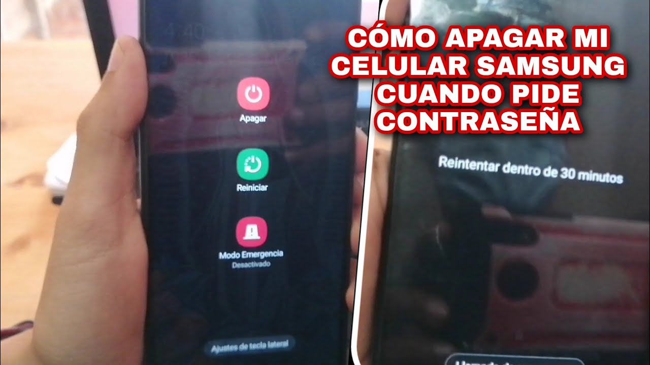 ¿Cómo reiniciar un celular Samsung que no responde?