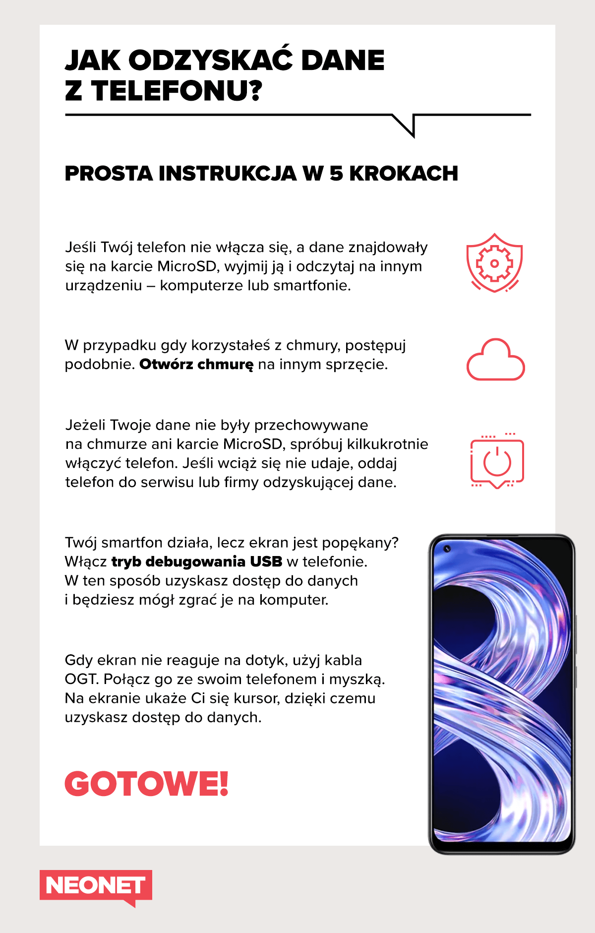 Jak przenieść pliki z zepsutego telefonu?