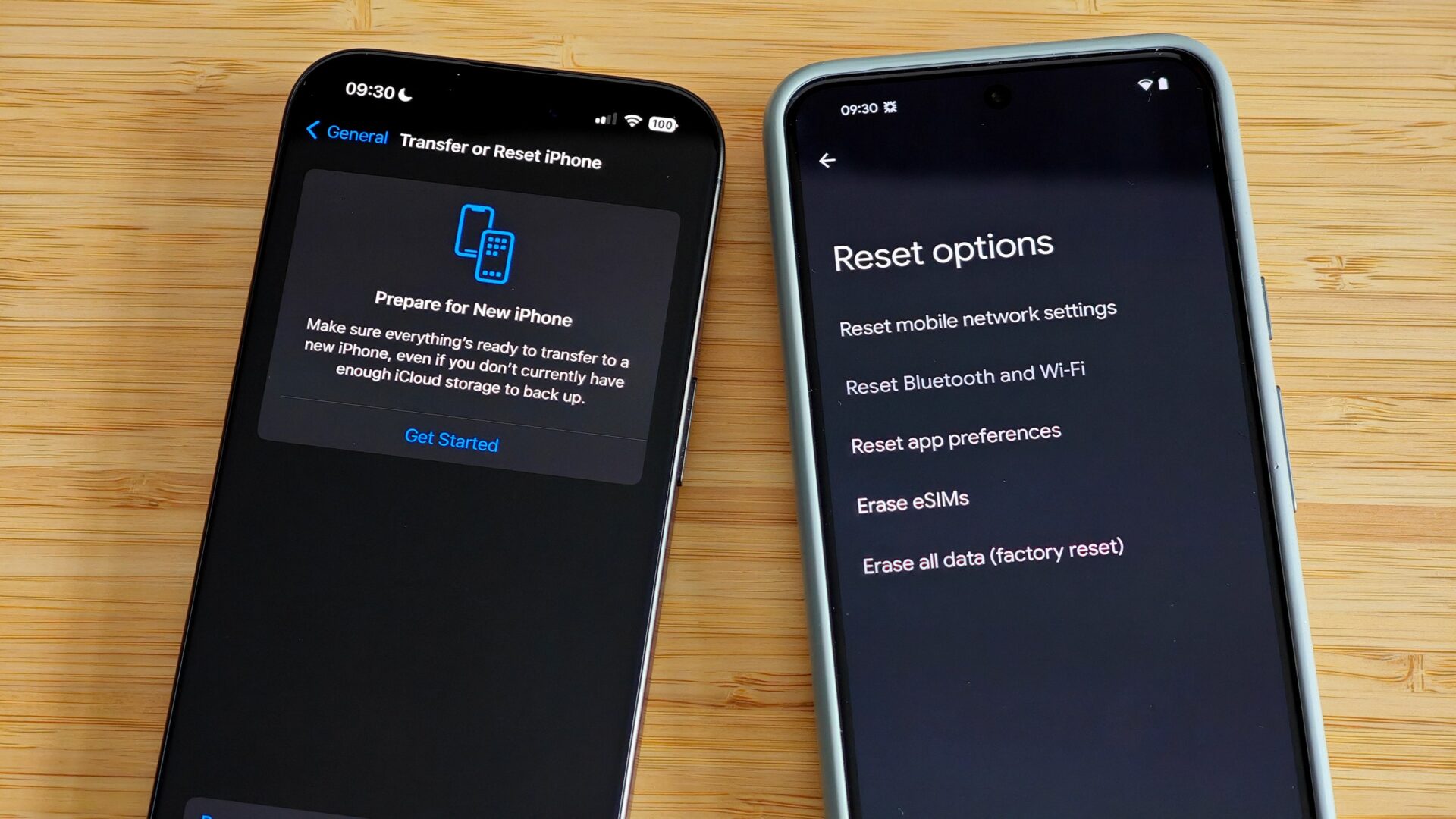 Can a factory reset phone be found?