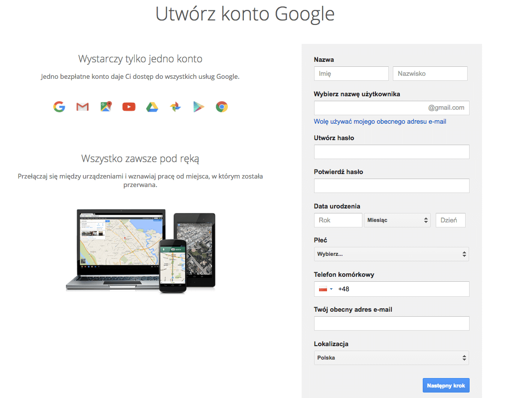 Co to znaczy mieć konto Google?