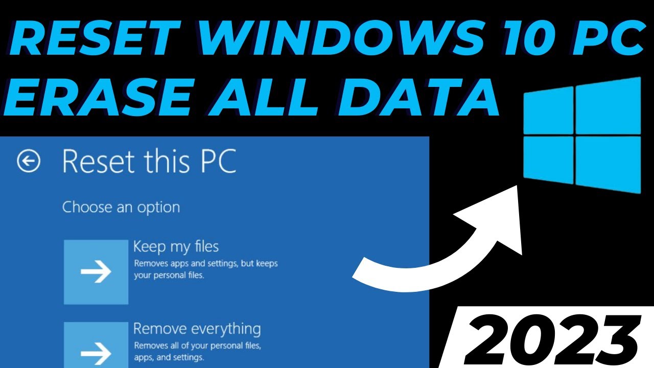 Does Windows factory reset delete everything?