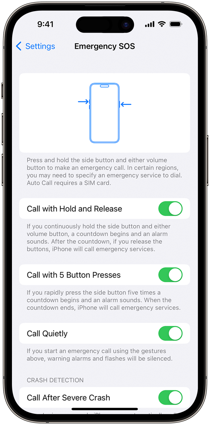 How do I turn off SOS button on my phone?