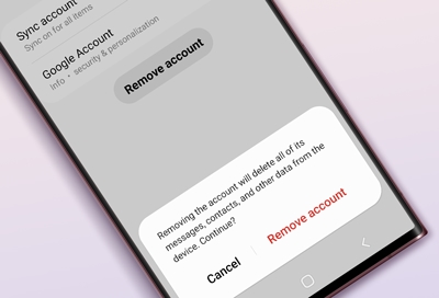 Is it safe to remove Samsung account?