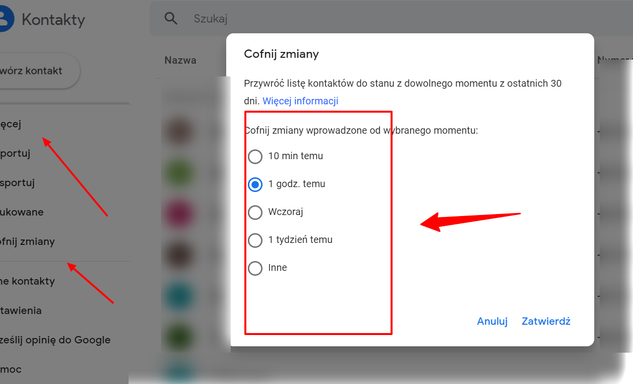 Jak przywrócić listę kontaktów w telefonie?