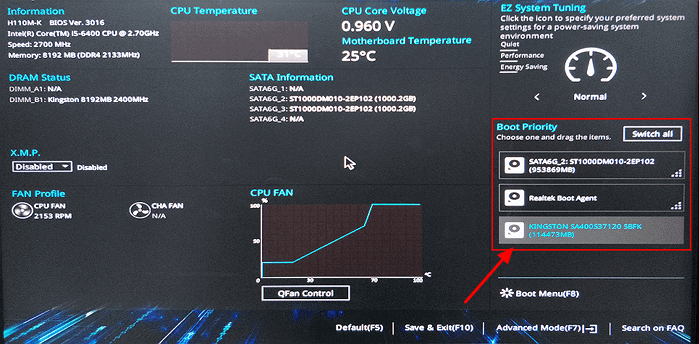 Jak zmienić dysk na ktorym jest system?