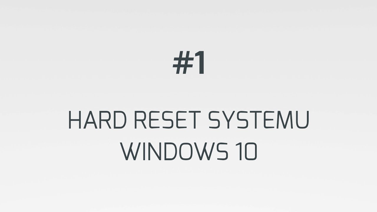 Czy twardy reset usuwa Windowsa?