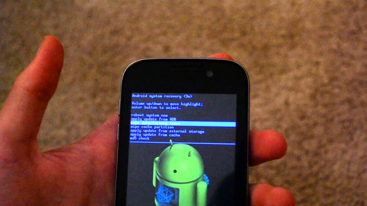 How to do a hard reset on a locked Android phone?