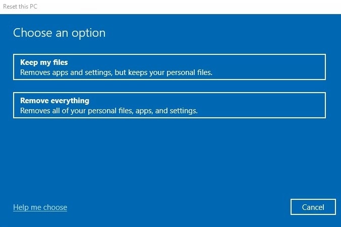 Jak długo resetuje się Windows 10?