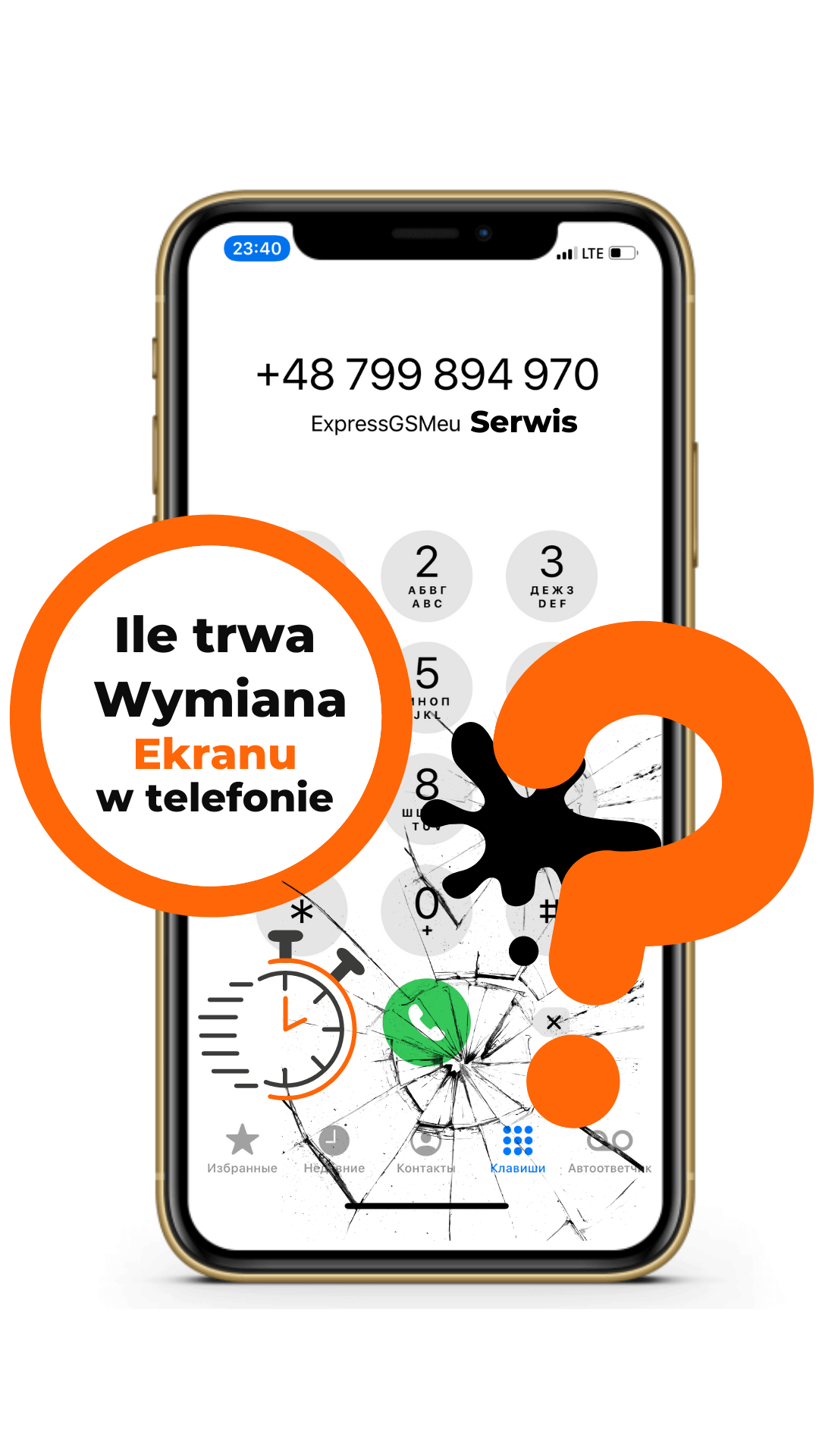 Jak długo trwa naprawa ekranu w telefonie?