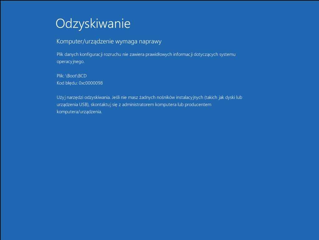 Jak naprawić sektor rozruchowy Windows 10?