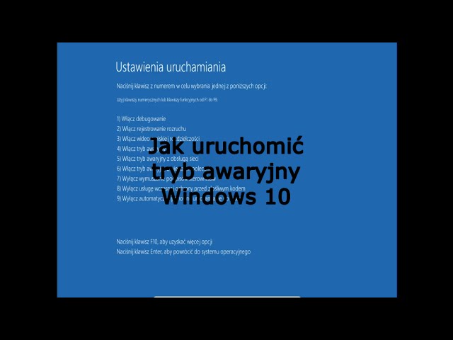 Jak uruchomić system Windows awaryjnie?