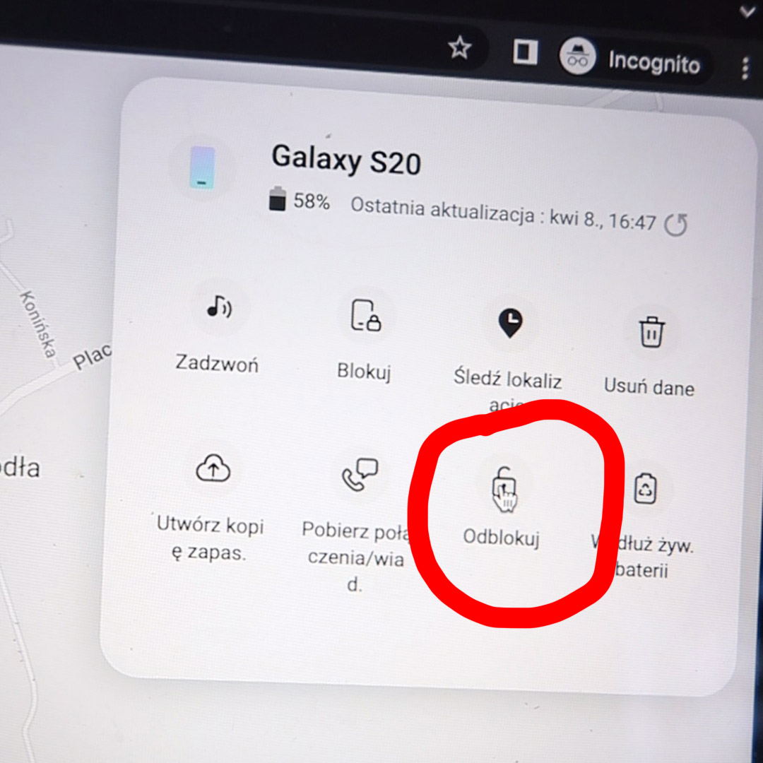 Jak zresetować telefon samsung bez wyświetlacza?