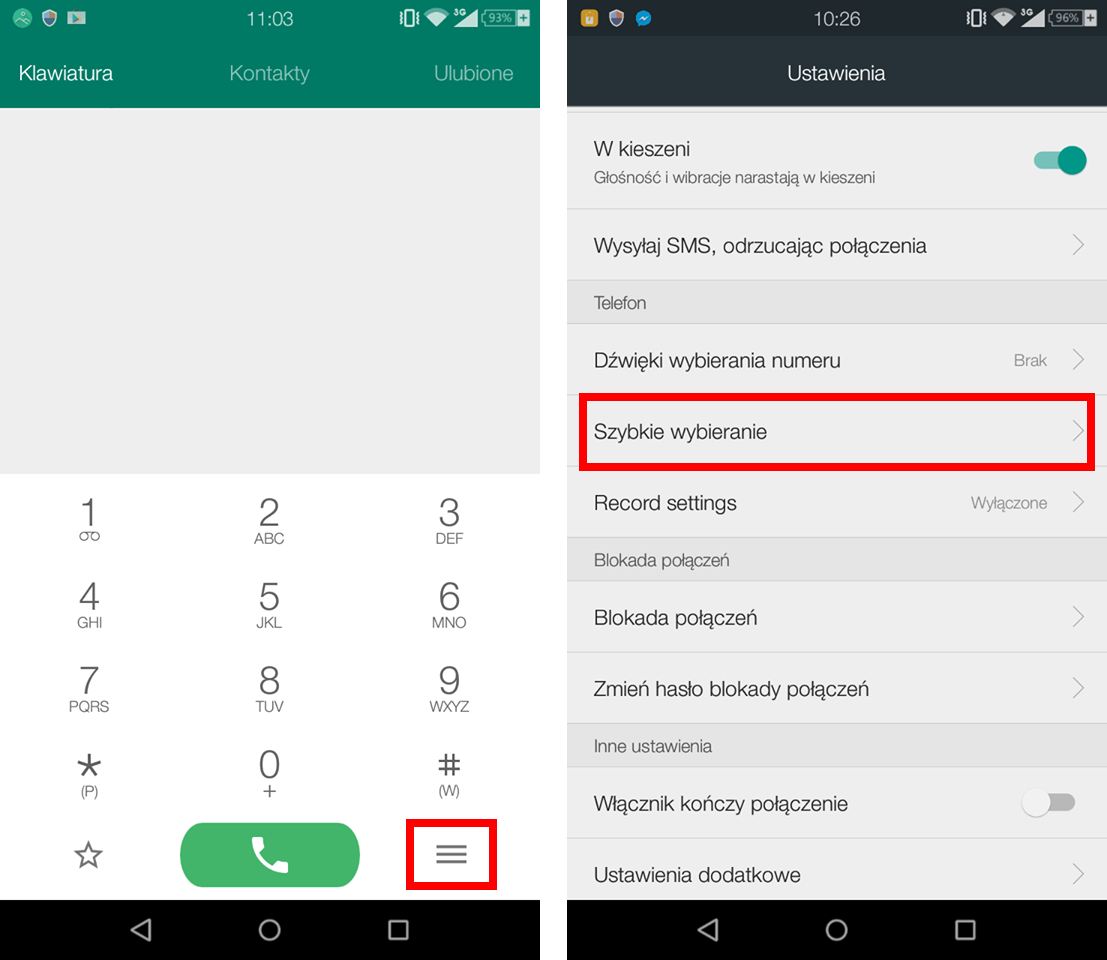 Jak zrobić szybkie wybieranie w telefonie?
