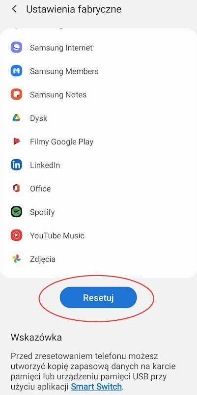 Co to jest zresetowanie?