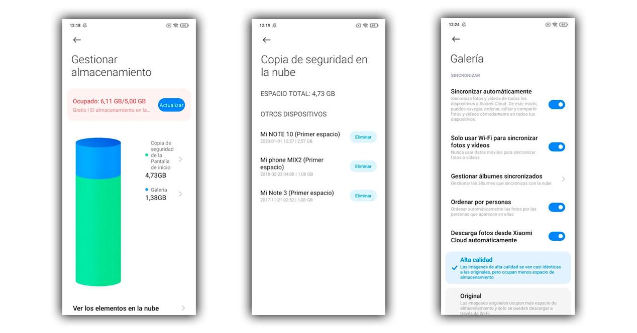 ¿Cómo borrar el almacenamiento en Xiaomi Cloud?
