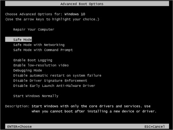 Is F8 Safe Mode for Windows 10?