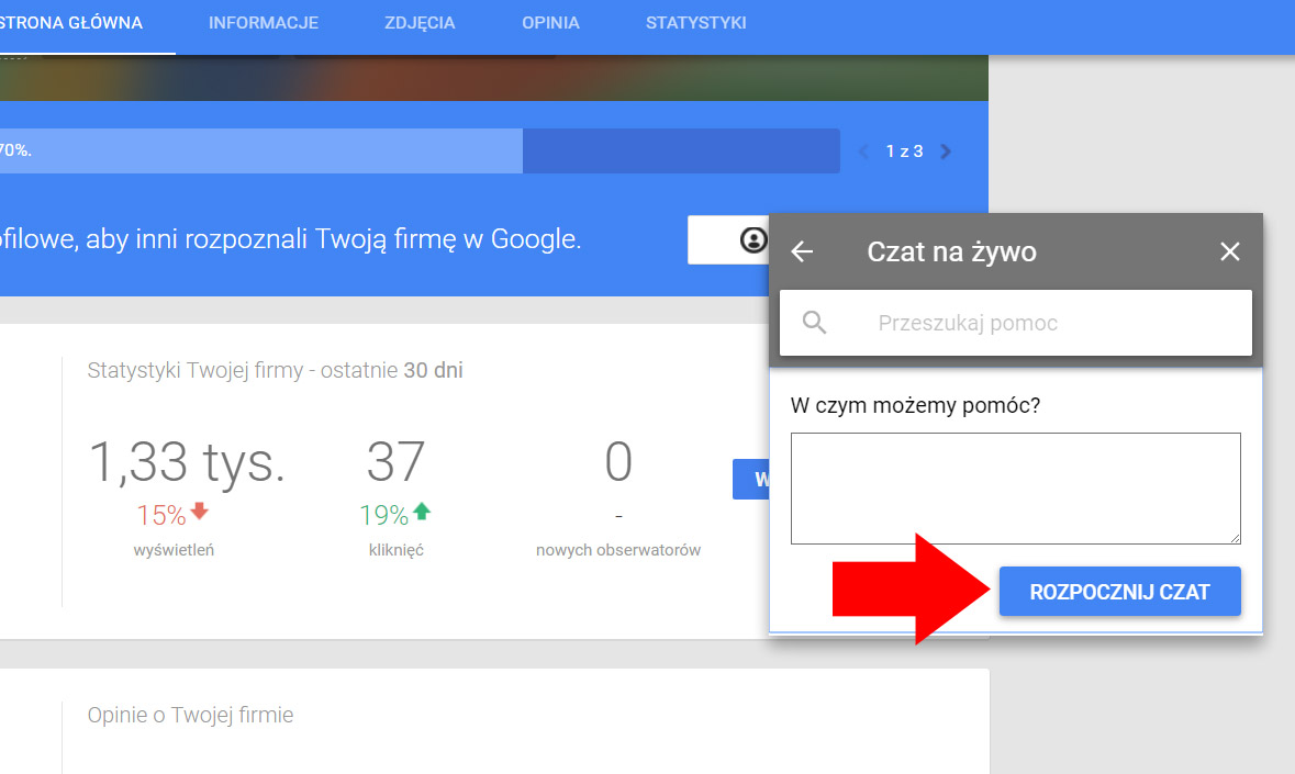 Jak skontaktować się z Google opinie?