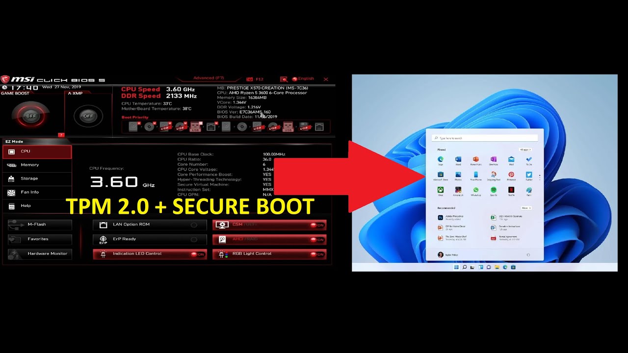 Jak włączyć w BIOS Secure Boot?