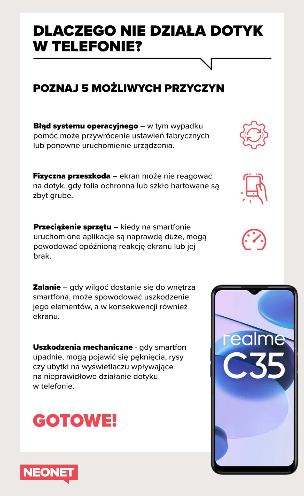 Jak wyłączyć telefon Gdy nie działa dotyk Xiaomi?