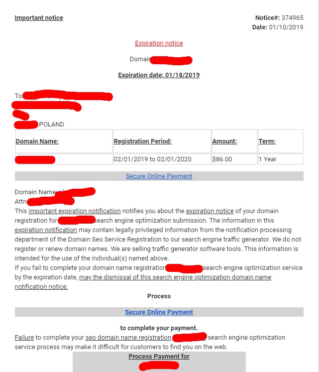 Po jakim czasie wygasa konto e-mail?